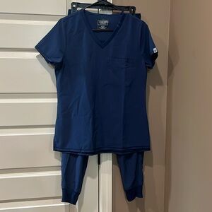 Cherokee Navy Scrub Set with Joggers